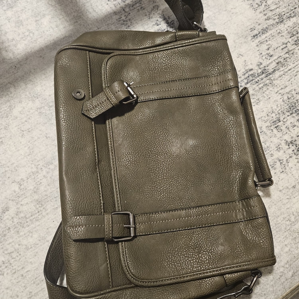 Olive Green Men's Messenger Bag